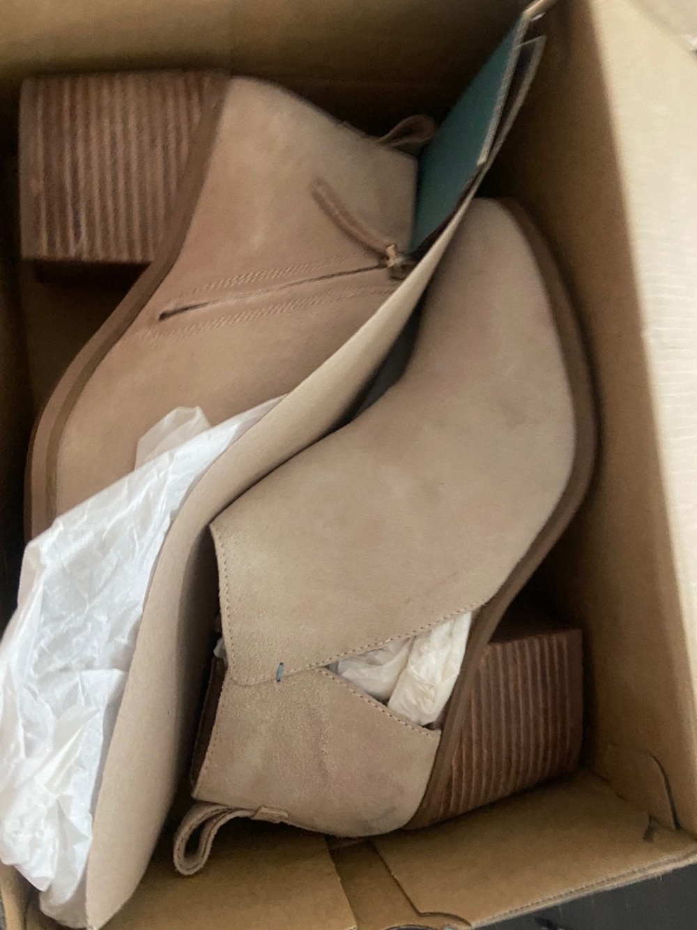 Toms Lea sand suede ankle boots